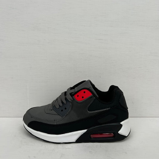 Kids gave air sneakers grijs rood