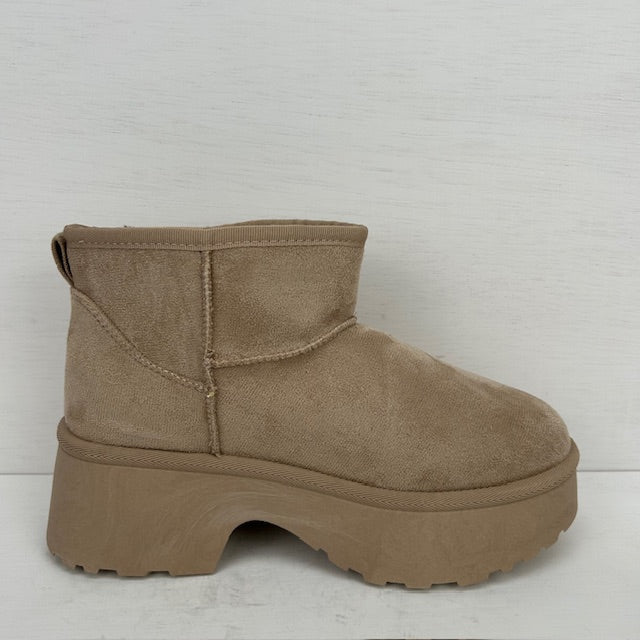 Uggies met dikke zool khaki