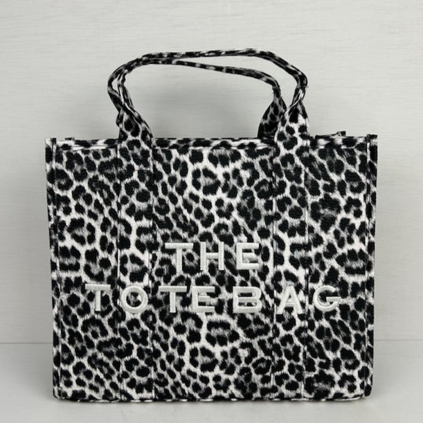 The tote bag panter grijs