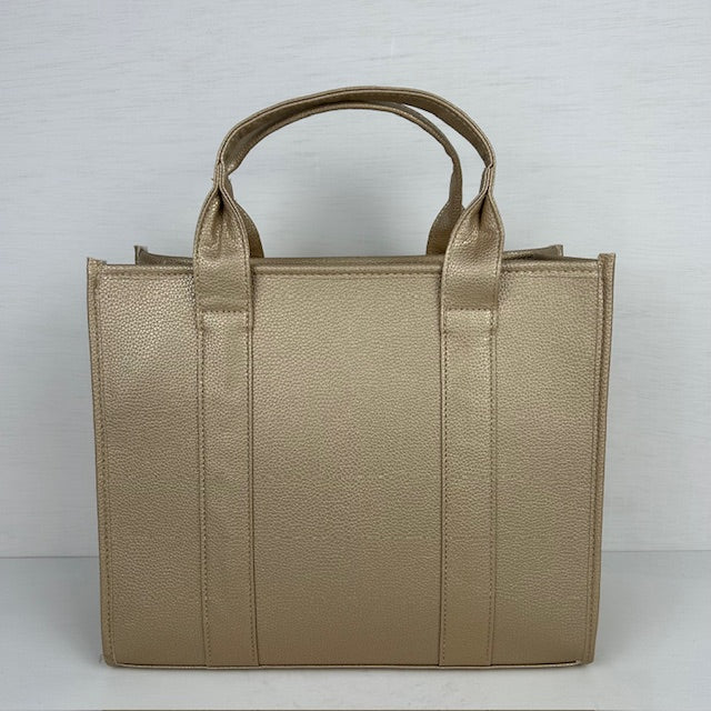 The tote bag goud