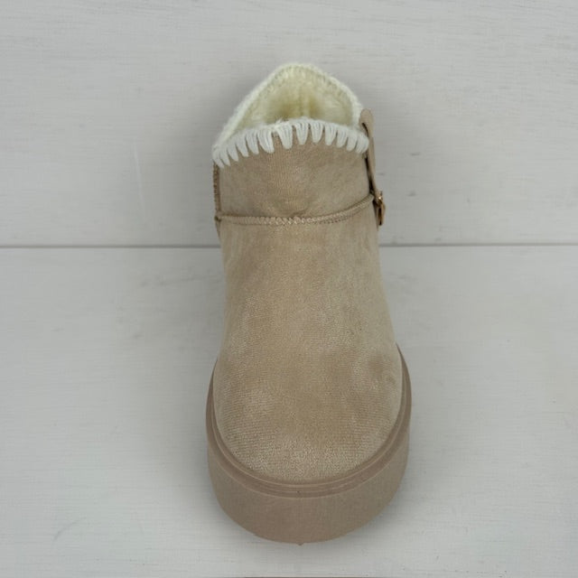 Uggies met leuk stiksel beige