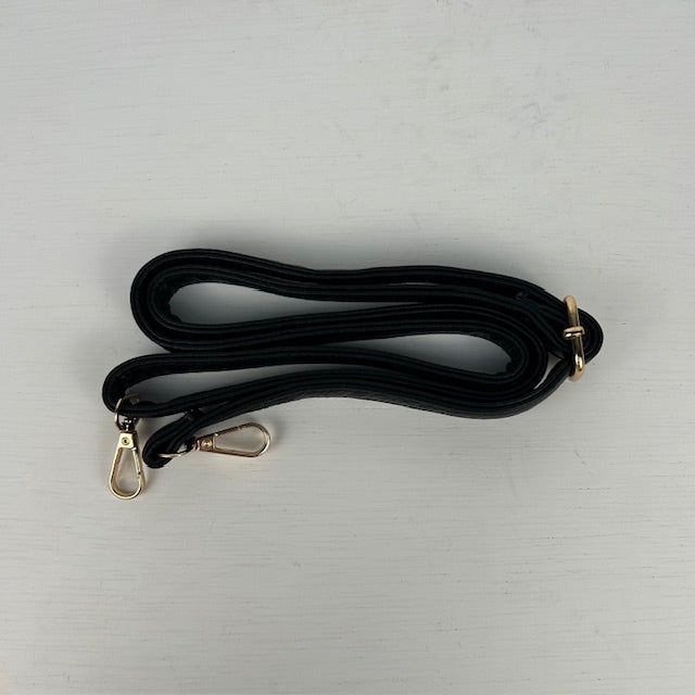 Gave schoudertas met studs zwart