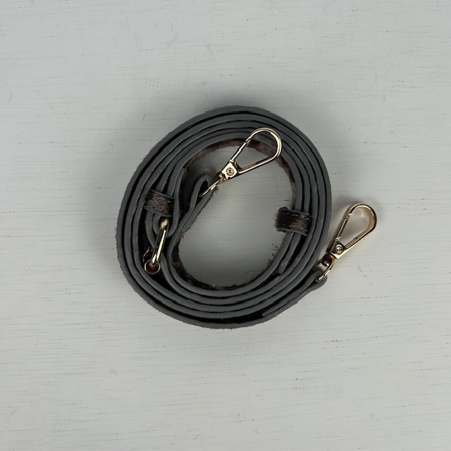 Tote bag met panterprint grijs