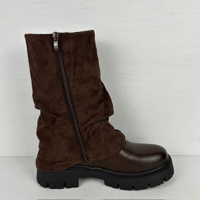 Stoere boots met gespje bruin