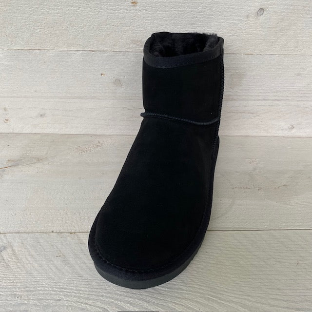 real leather uggies zwart