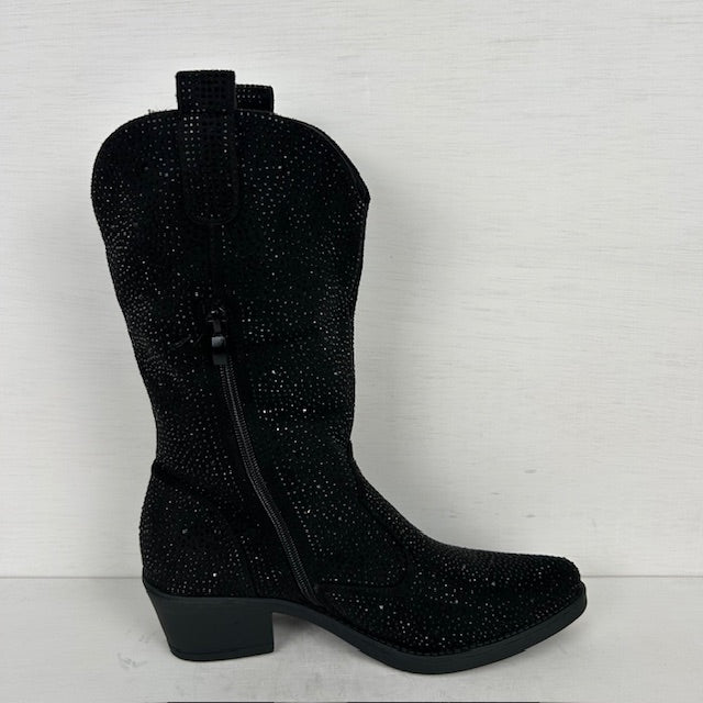 Shiny cowboylaarzen zwart