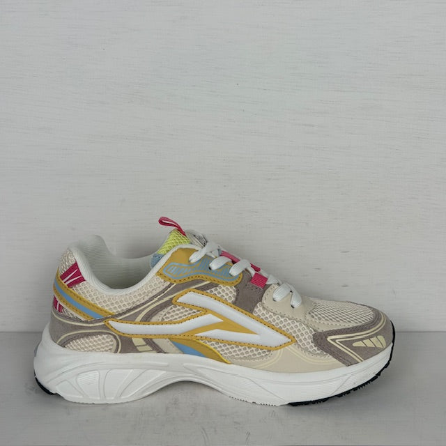 Posh by Poelman sneakers white with yellow combination