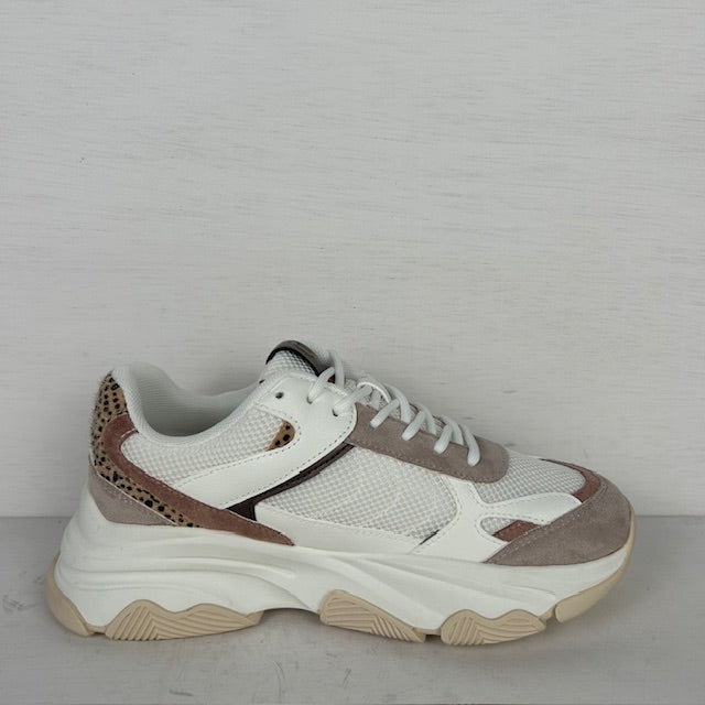 Posh by Poelman gigi sneakers white with pink combination