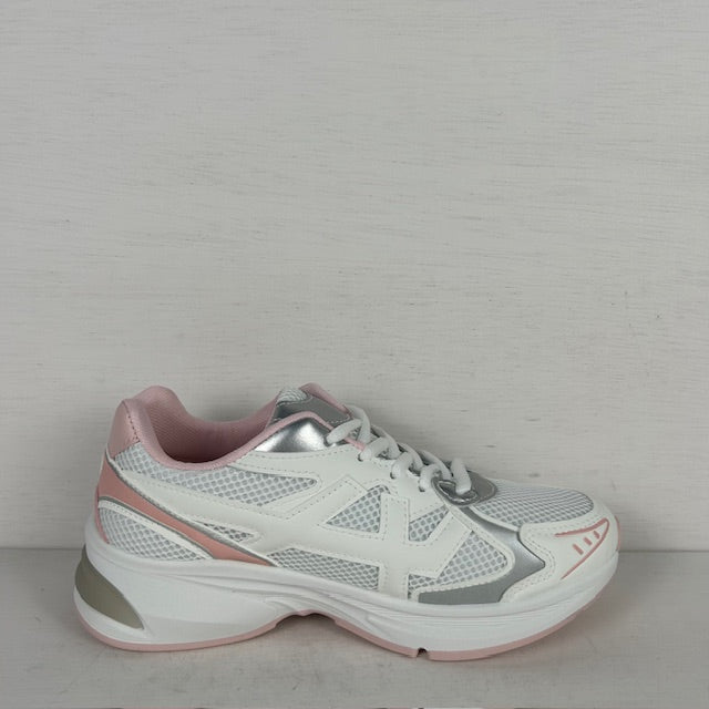 Trendy sneakers met sportieve look roze