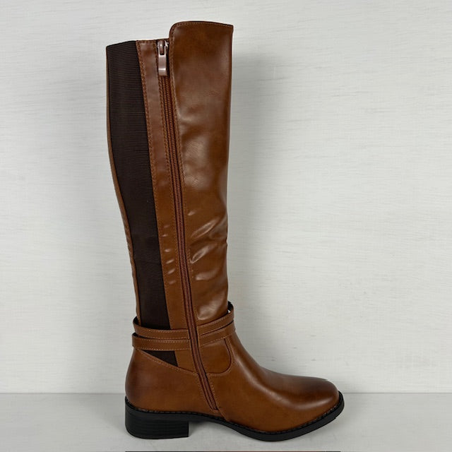 Laarzen met elastiek en gespje camel