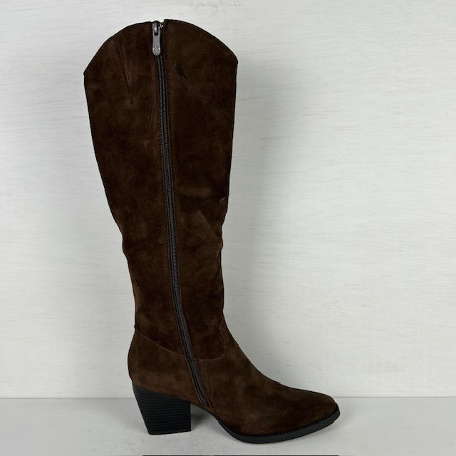 Real leather hoge cowboylaarzen bruin