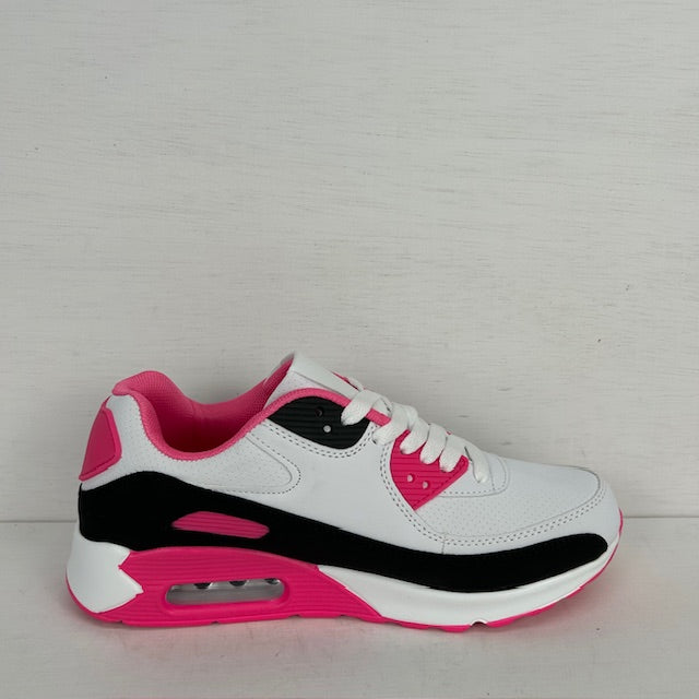 Gave air sneakers wit zwart roze