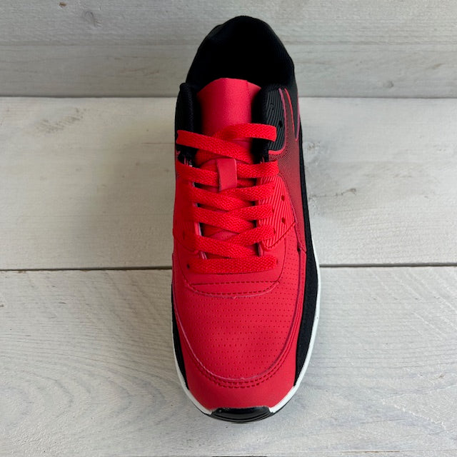 Air sneaker zwart rood (verkrijgbaar van maat 36 t/m 45)