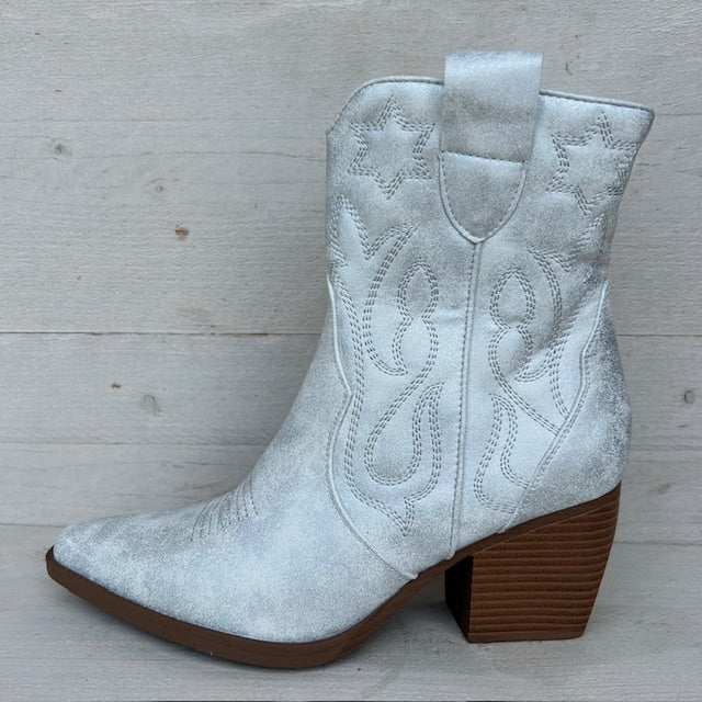 Cowboylaarsje licht zilver