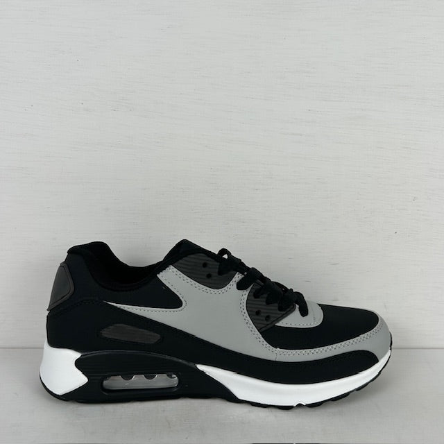 Air sneakers zwart grijs wit