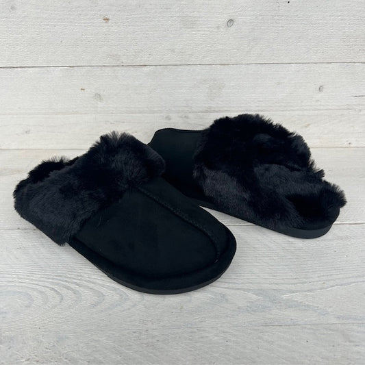 Toffe pantoffels zwart