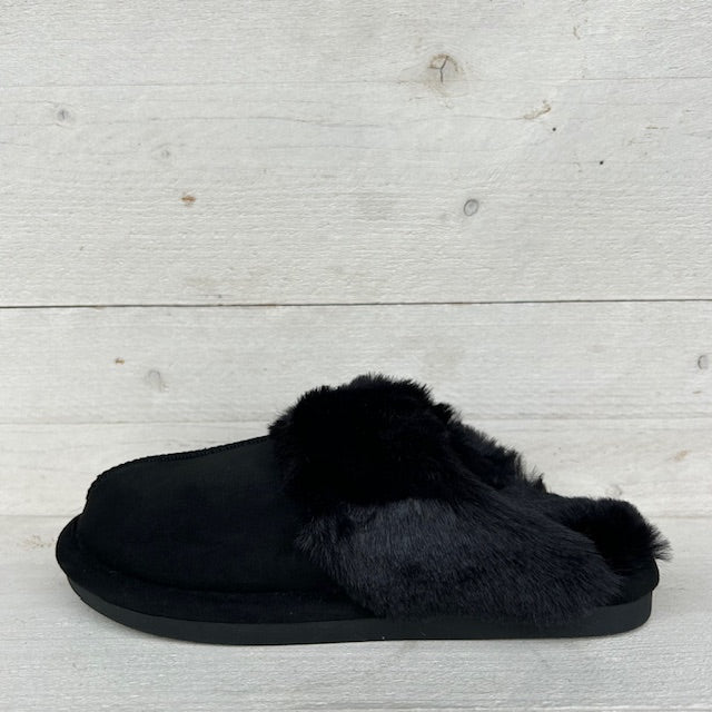 Toffe pantoffels zwart