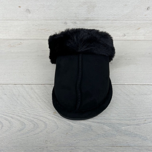 Toffe pantoffels zwart