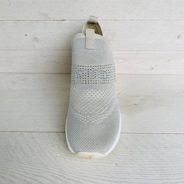 Lastrada sneaker met steentjes 2010893 beige/silver