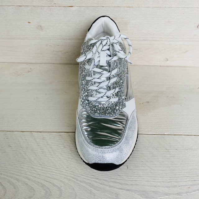 Lastrada sneakers silver cracked nylon 2203556