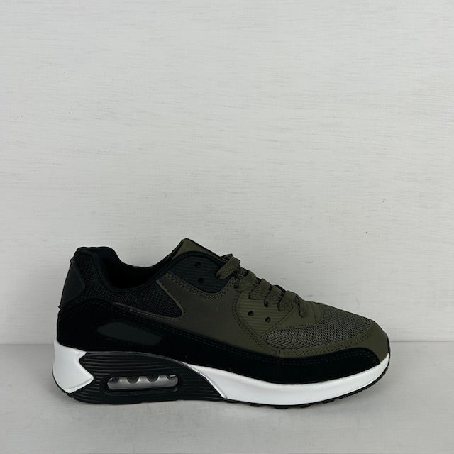 Air sneakers olijfgroen (verkrijgbaar van maat 36 t/m maat 45)