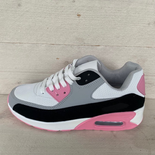 Nike wit fashion met roze