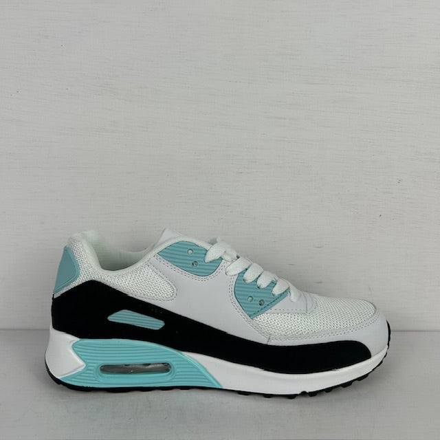 Air sneakers wit blauw/white moon