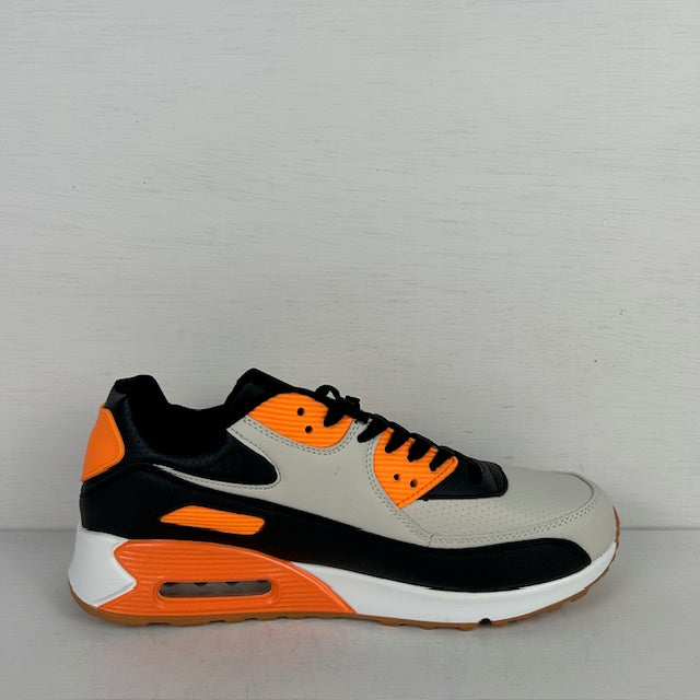 Air sneakers wit oranje (verkrijgbaar van maat 40 t/m maat 45)