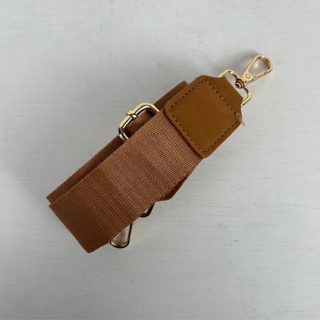 Schoudertasje met leuk design panter camel