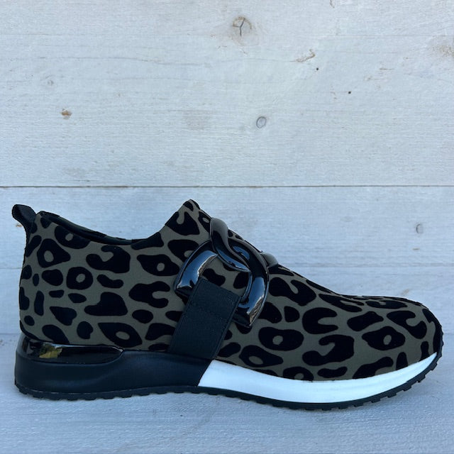 La Strada sneakers khaki leopard 2203626