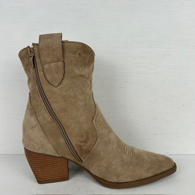 Cowboylaarsje suèdine khaki