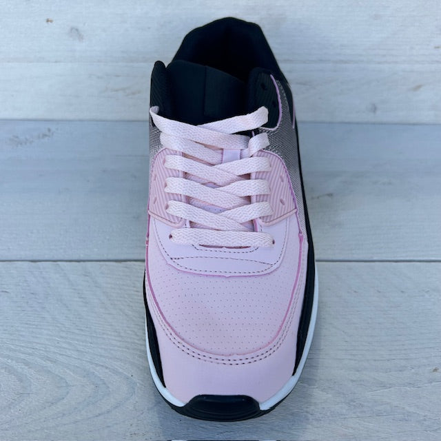 Air sneaker lichtroze zwart