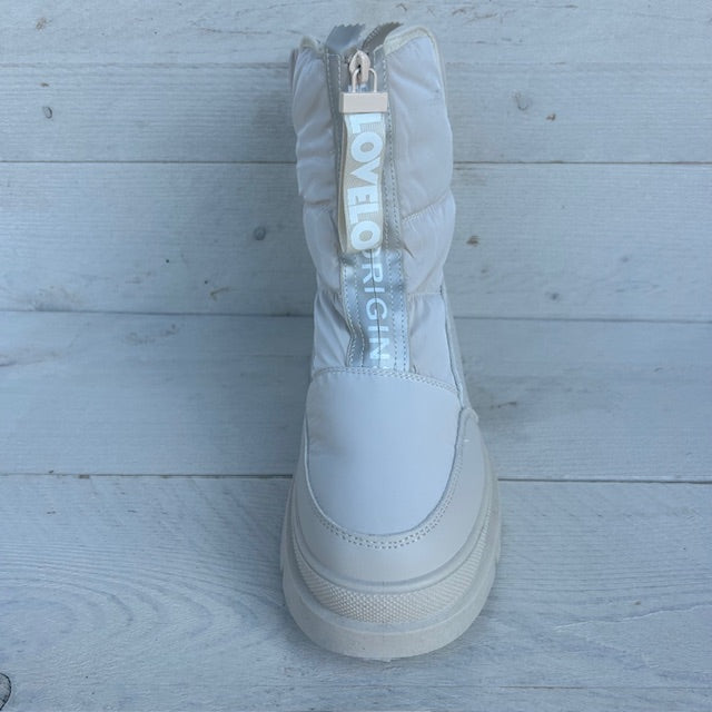 Love snowboots met rits beige