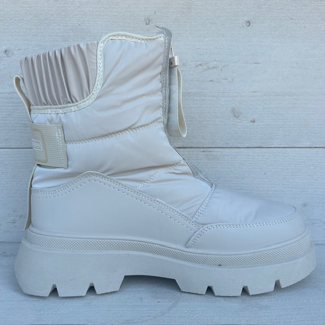 Love snowboots met rits beige