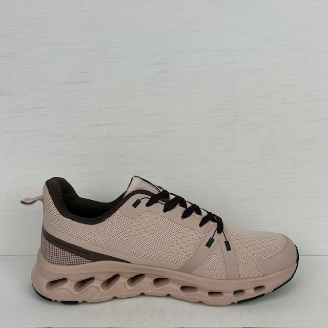 Sportieve sneakers met leuke zool roze