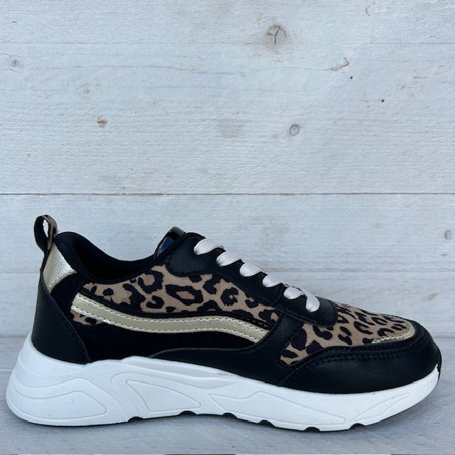 POSH by Poelman sneakers black animalprint