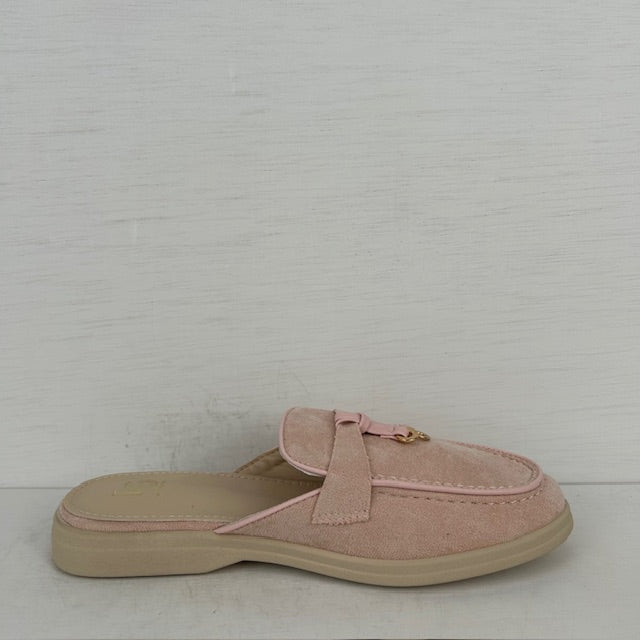 Leuke instap slippers roze