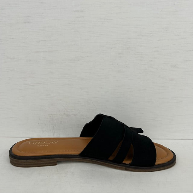 Slippers met leuk design zwart