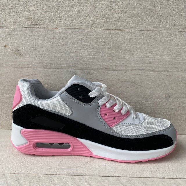 Gave nieuwe air sneakers wit grijs roze