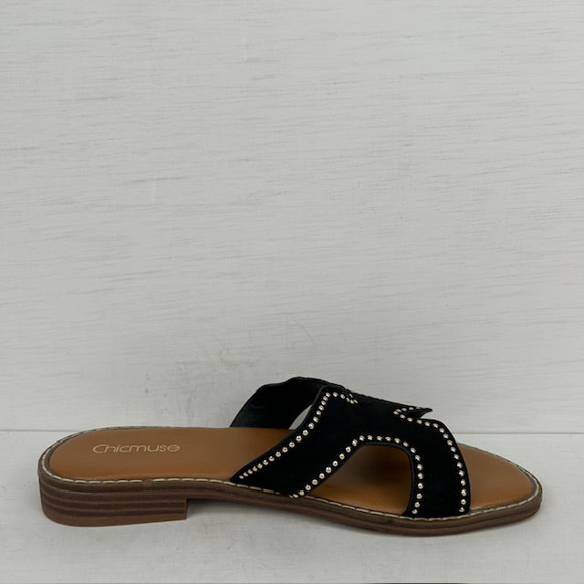 Geweldige zomerse slippers zwart