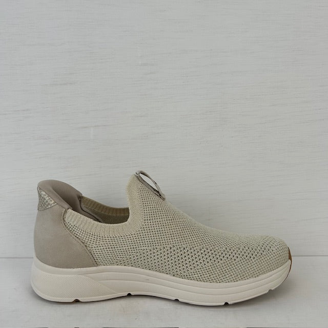 Jana step in sneakers beige goud