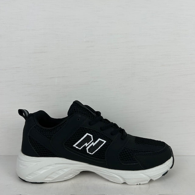 Sportieve sneakers met trendy design zwart (Verkrijgbaar van maat 36 t/m maat 45)