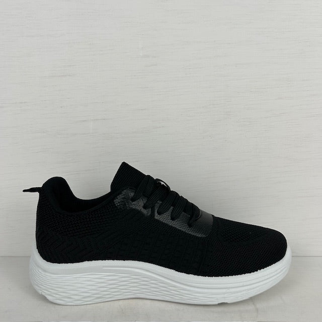Sportieve sneakers met casual look zwart
