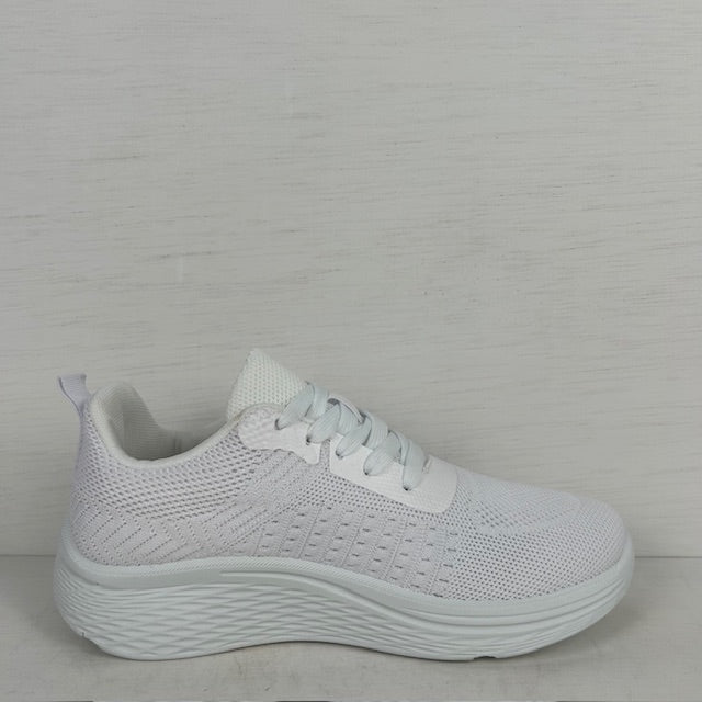 Sportieve sneakers met casual look wit