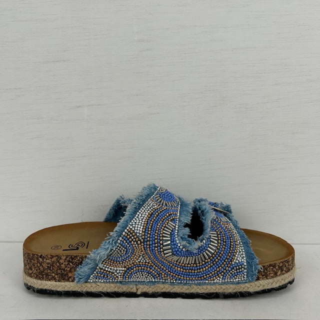 Geweldige zomerse sandalen blauw