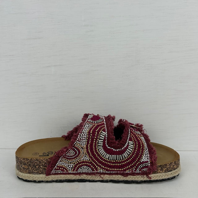 Geweldige zomerse sandalen rood