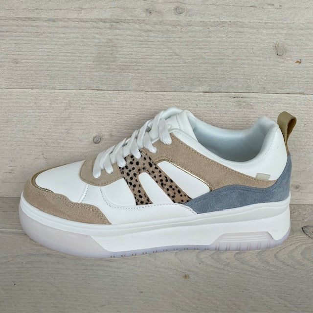 POSH by Poelman sneakers beige combinatie