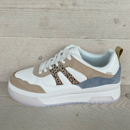 POSH by Poelman sneakers beige combinatie