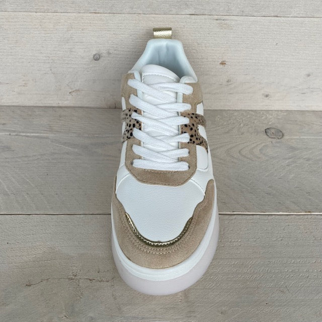 POSH by Poelman sneakers beige combinatie