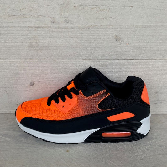 Gave air sneakers black orange